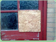 boarded up Manchester